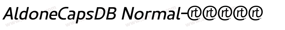 AldoneCapsDB Normal字体转换